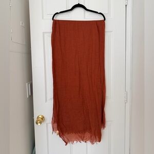 Women’s Rust Brown Lightweight Scarf